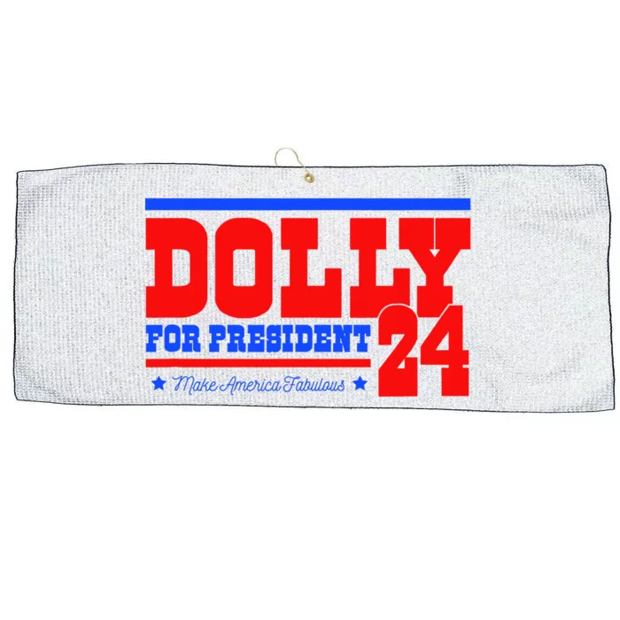 Dolly For President Large Microfiber Waffle Golf Towel