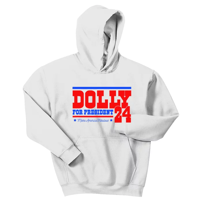 Dolly For President Kids Hoodie