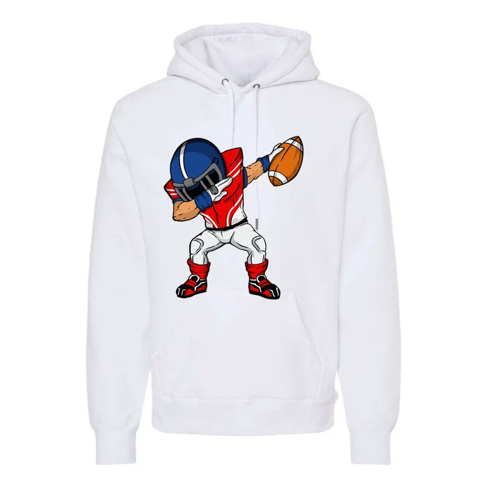 Dabbing Football Player American Football Season Dab Dance Premium Hoodie