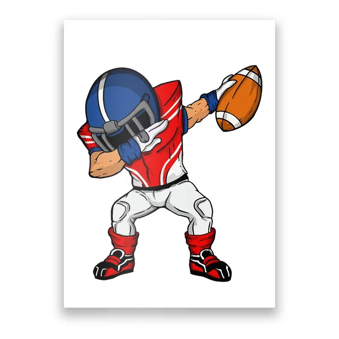 Dabbing Football Player American Football Season Dab Dance Poster