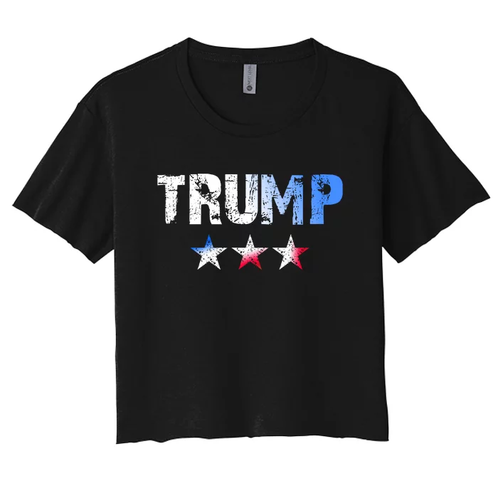 Designed For People Who Like Donald Trump Women's Crop Top Tee