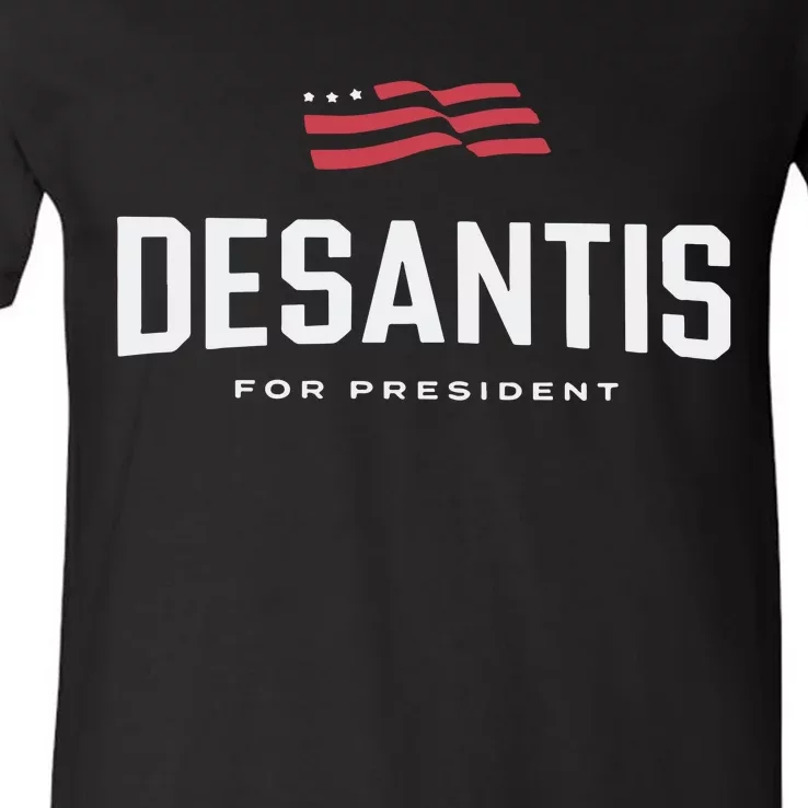 Desantis For President 2024 V-Neck T-Shirt