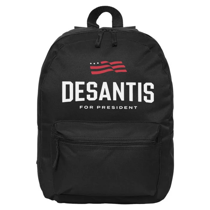 Desantis For President 2024 16 in Basic Backpack