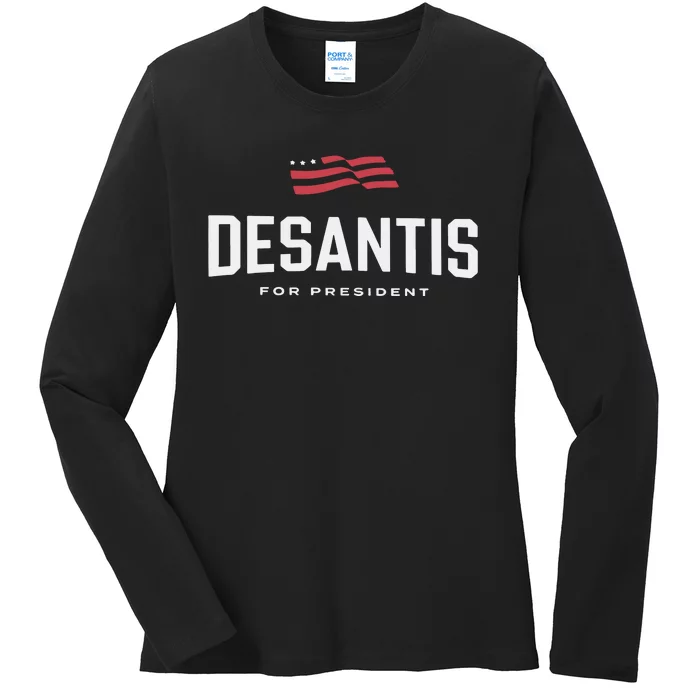 Desantis For President 2024 Ladies Long Sleeve Shirt