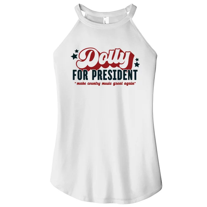 Dolly For President Women’s Perfect Tri Rocker Tank