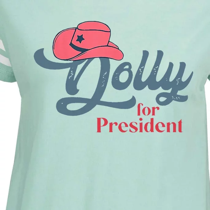 Dolly For President Enza Ladies Jersey Football T-Shirt