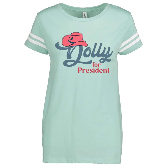 Dolly For President Enza Ladies Jersey Football T-Shirt