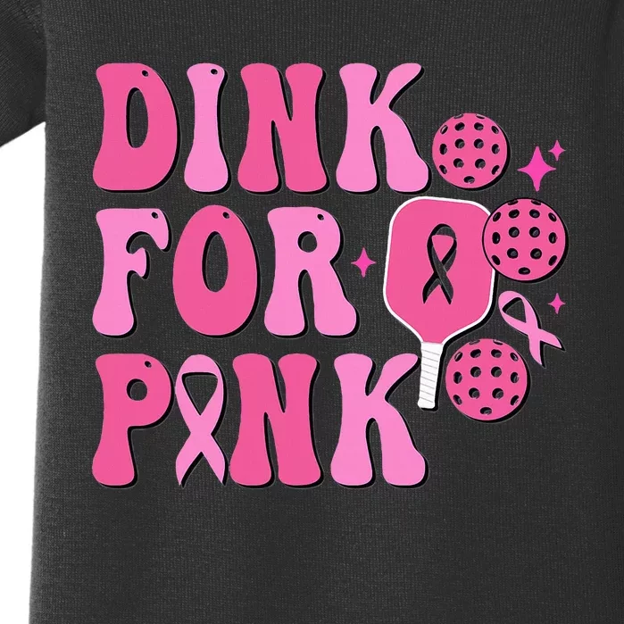 Dink For P.I.N.K. Breast Cancer Awareness Pickleball Baby Bodysuit