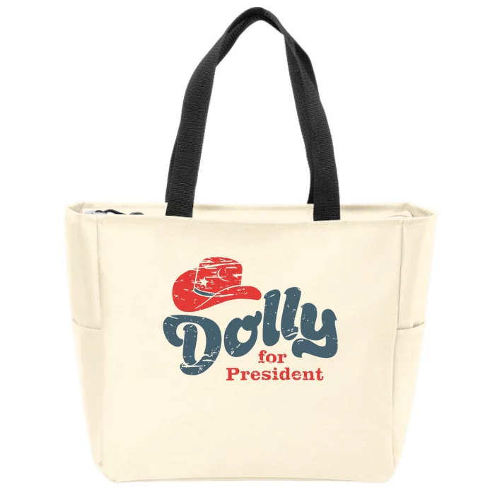 Dolly For President Zip Tote Bag