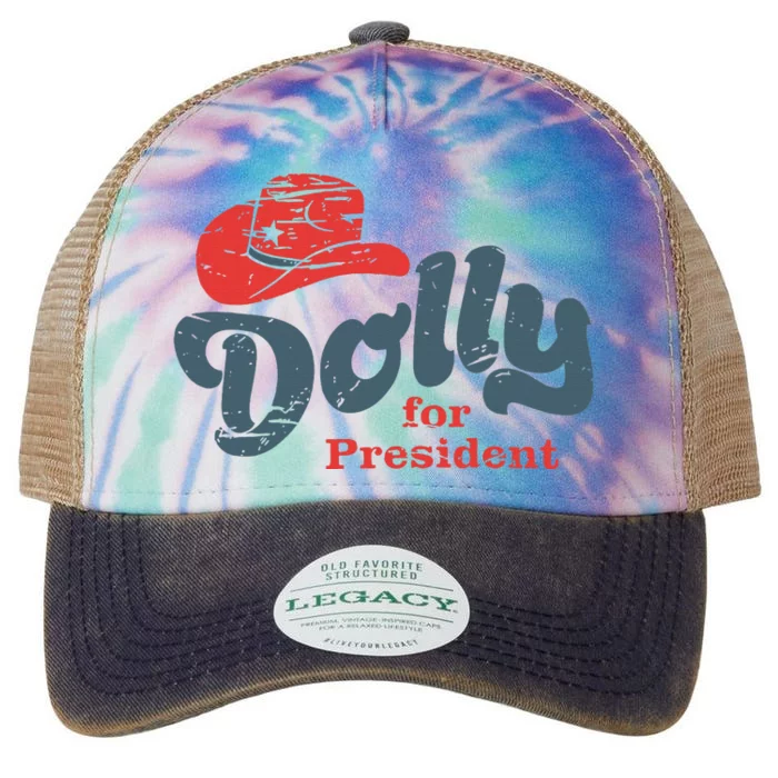 Dolly For President Legacy Tie Dye Trucker Hat