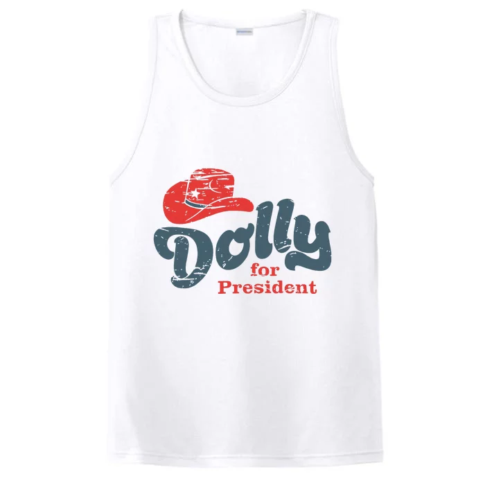 Dolly For President Performance Tank