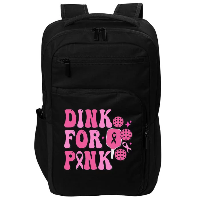 Dink For P.Ink Breast Cancer Awareness Pickleball Ribbon Gift Impact Tech Backpack