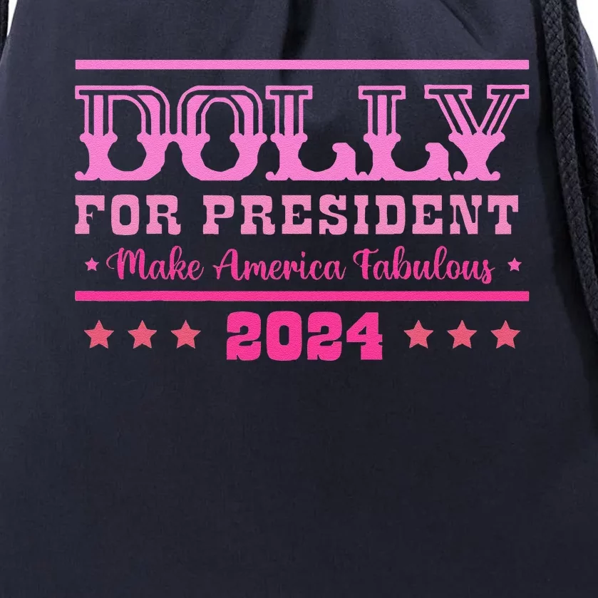 Dolly For President Personalized Dolly First Name Drawstring Bag