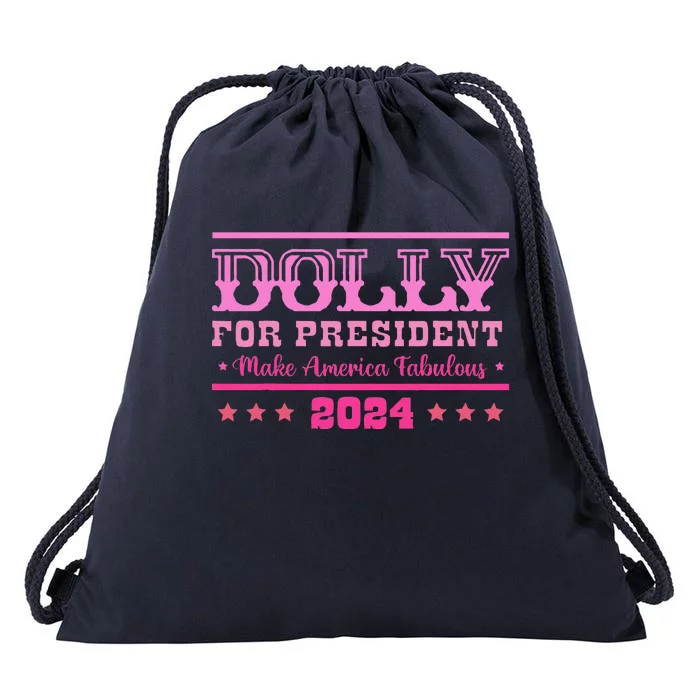 Dolly For President Personalized Dolly First Name Drawstring Bag