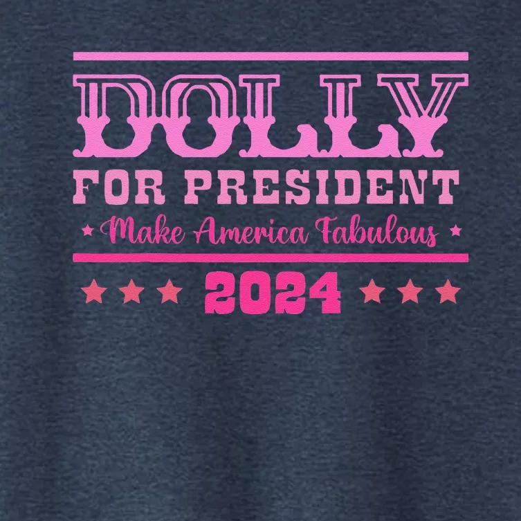 Dolly For President Personalized Dolly First Name Women's Crop Top Tee