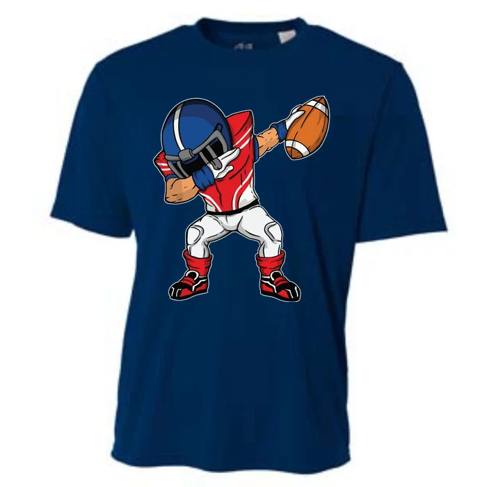 Dabbing Football Player American Football Season Dab Dance Cooling Performance Crew T-Shirt