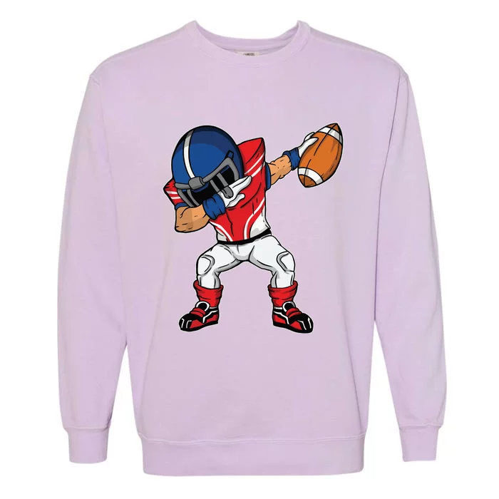 Dabbing Football Player American Football Season Dab Dance Garment-Dyed Sweatshirt