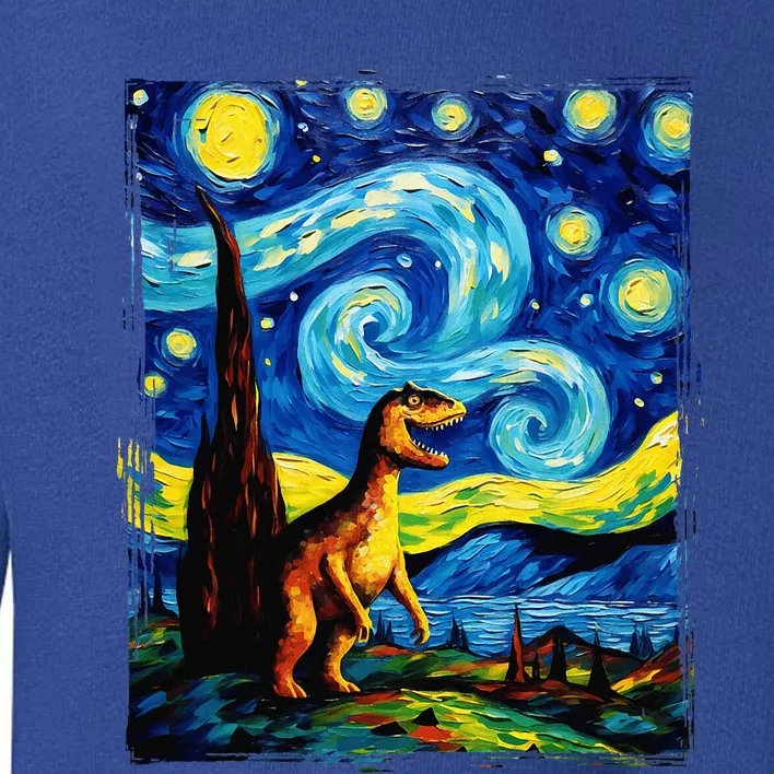 Dinosaur Fossils Paleontology Van Gogh Period Toddler Sweatshirt