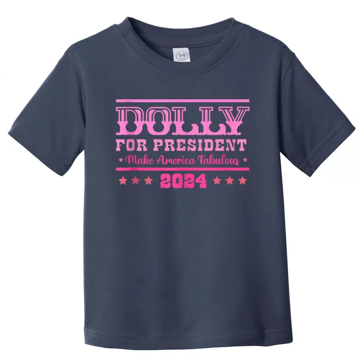 Dolly For President Personalized Dolly First Name Toddler T-Shirt