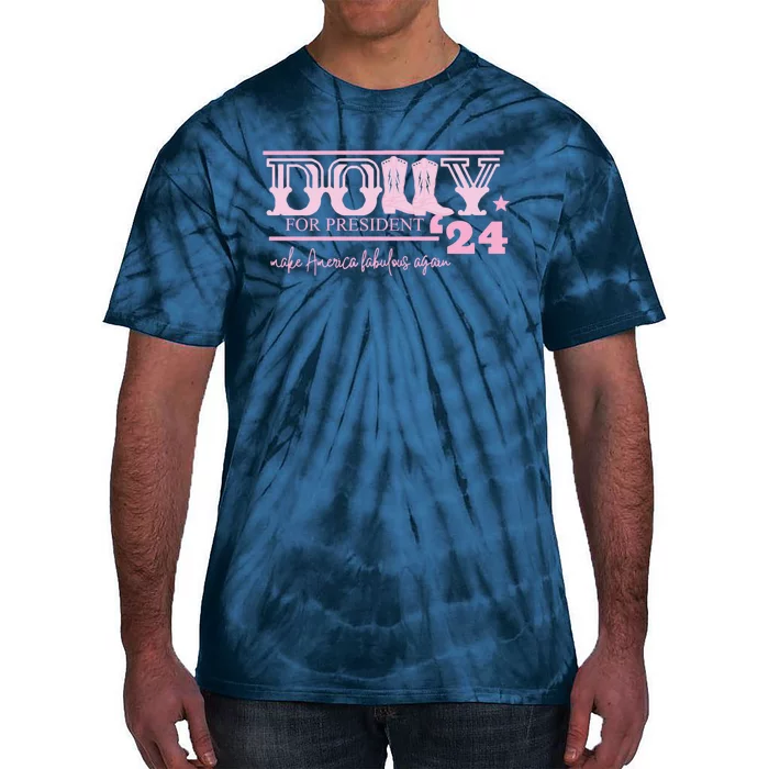 Dolly For President Personalized Dolly First Name Pink Boot 24 Tie-Dye T-Shirt