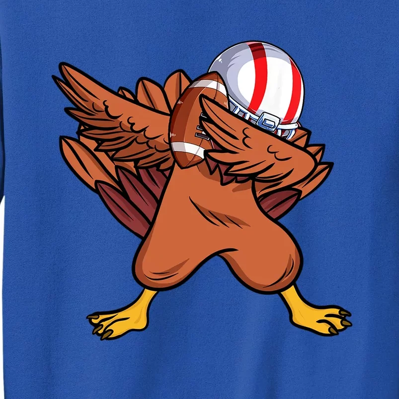 Dabbing Football Player Dabbing Turkey Thanksgiving Cool Gift Tall Sweatshirt