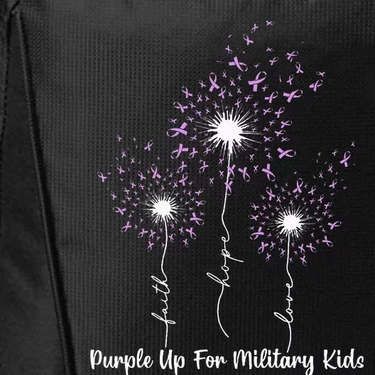 Dandelion Flower Purple Up For Military City Backpack