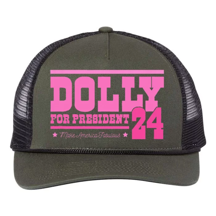 Dolly For President Retro Rope Trucker Hat Cap