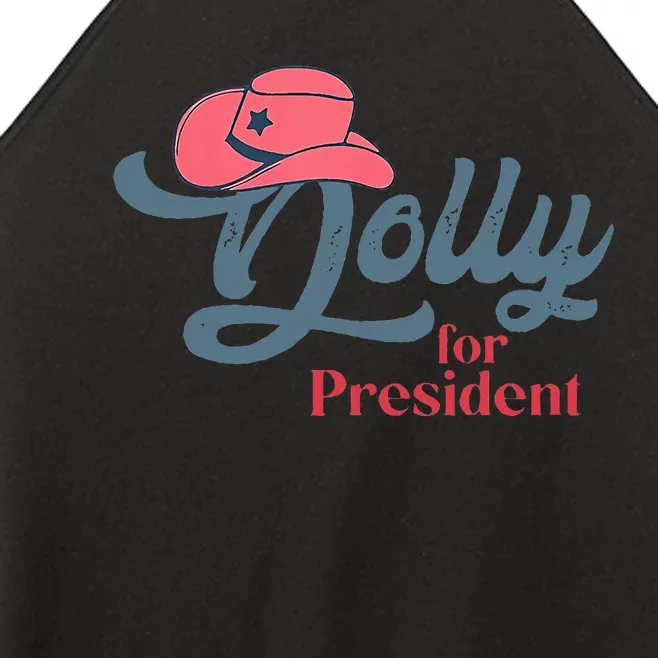 Dolly For President Women’s Perfect Tri Rocker Tank