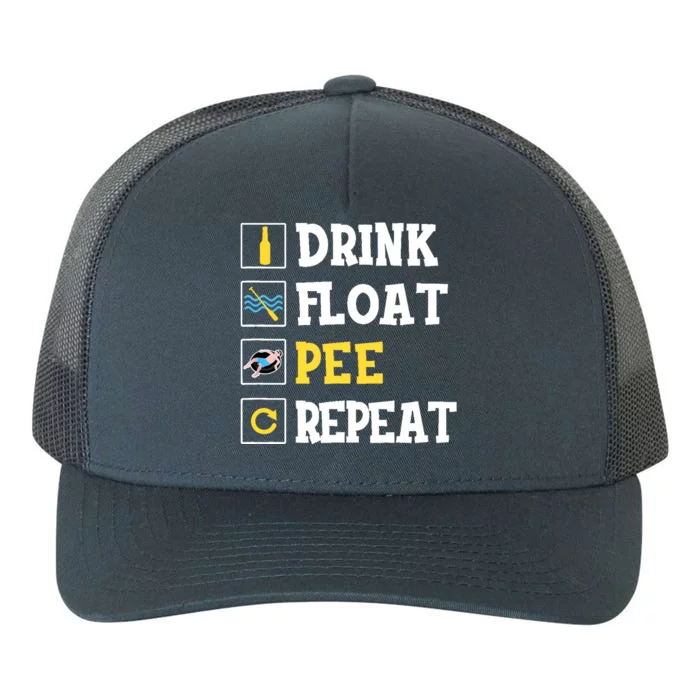 Drink Float Pee Repeat Funny Float Trip Tubing Canoeing Yupoong Adult 5-Panel Trucker Hat