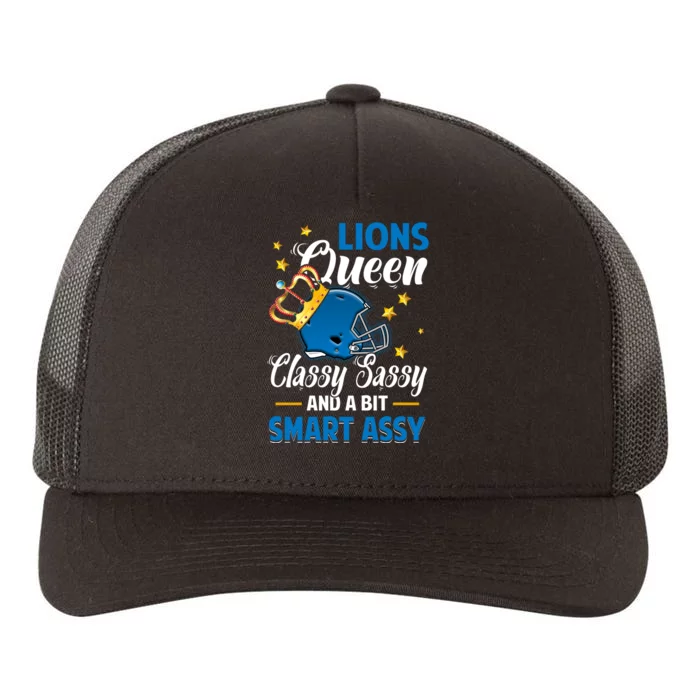 Detroit Football Queen Classy Sassy And A Bit Smart Assy Yupoong Adult 5-Panel Trucker Hat