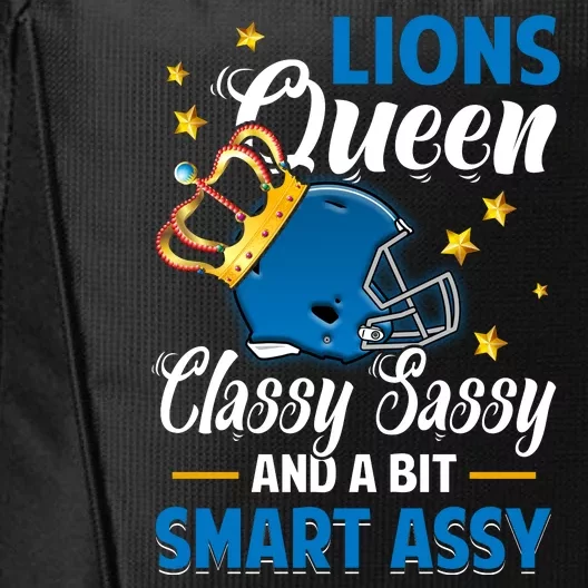 Detroit Football Queen Classy Sassy And A Bit Smart Assy City Backpack