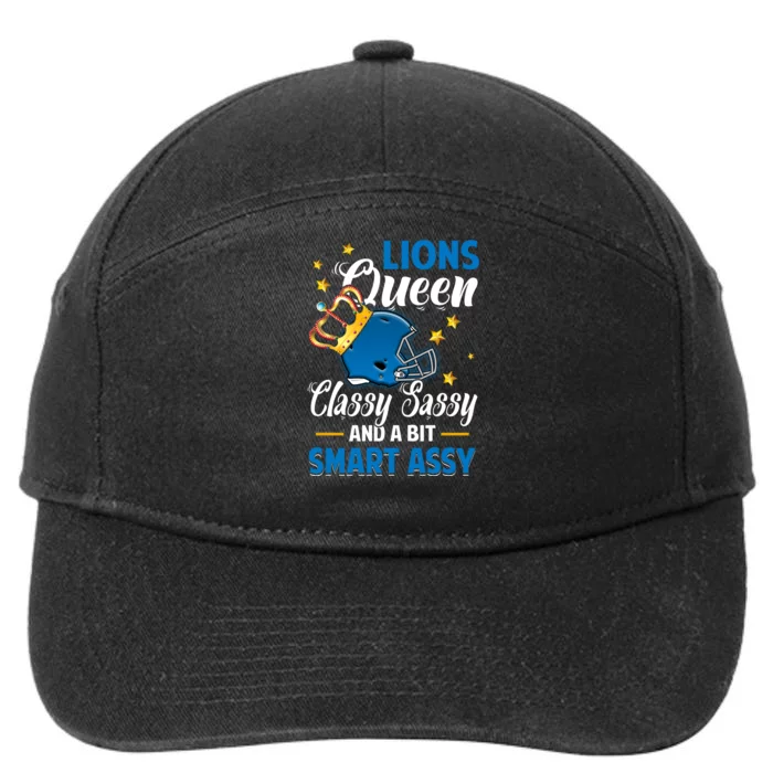 Detroit Football Queen Classy Sassy And A Bit Smart Assy 7-Panel Snapback Hat