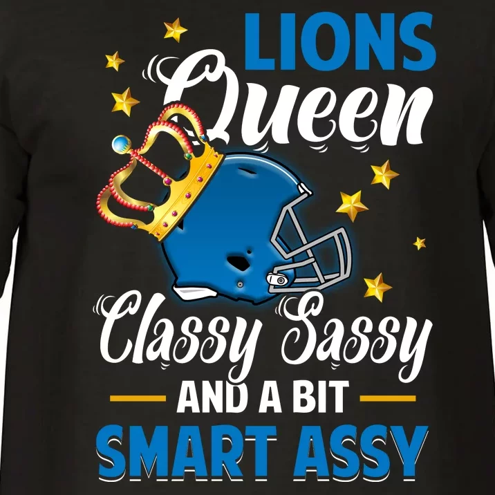 Detroit Football Queen Classy Sassy And A Bit Smart Assy Comfort Colors T-Shirt