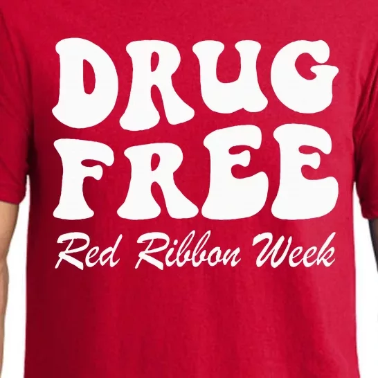 Drug Free Red Ribbon Week Awareness Say No To Drugs Wear Red Pajama Set