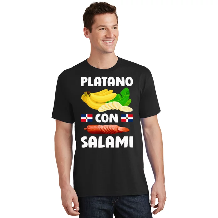 Dominicana Flag Rd Dominican Republic Food Mangu Plantain T-Shirt