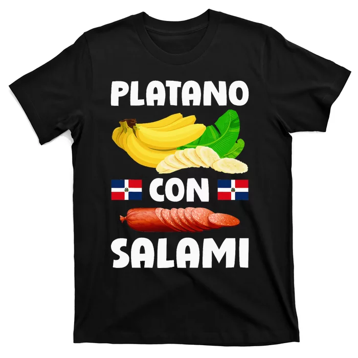 Dominicana Flag Rd Dominican Republic Food Mangu Plantain T-Shirt