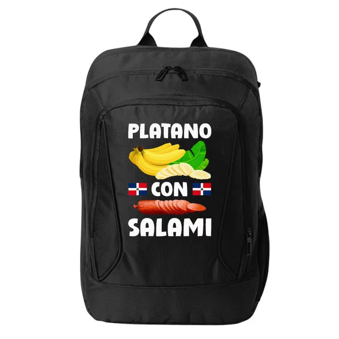 Dominicana Flag Rd Dominican Republic Food Mangu Plantain City Backpack