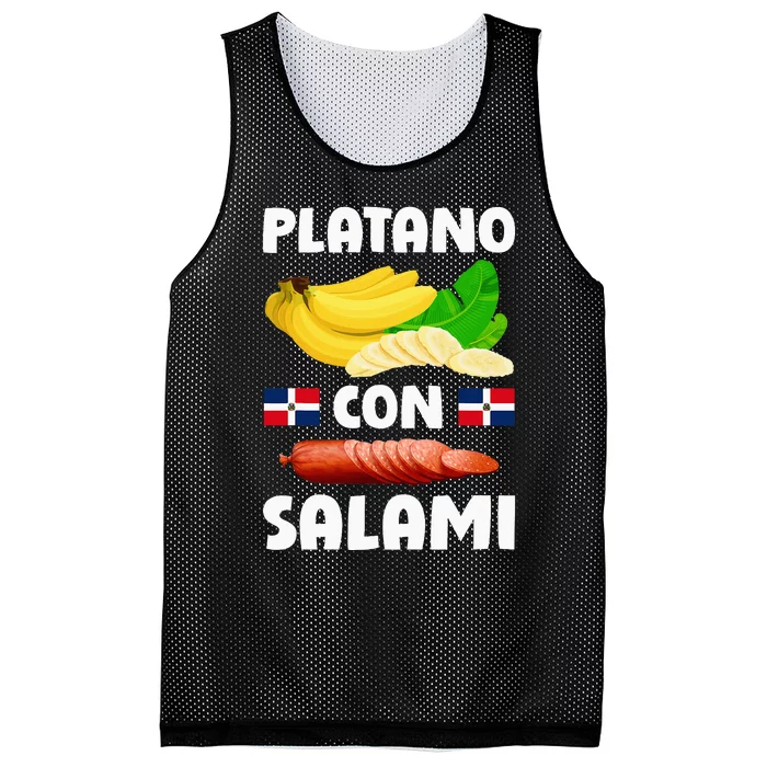 Dominicana Flag Rd Dominican Republic Food Mangu Plantain Mesh Reversible Basketball Jersey Tank