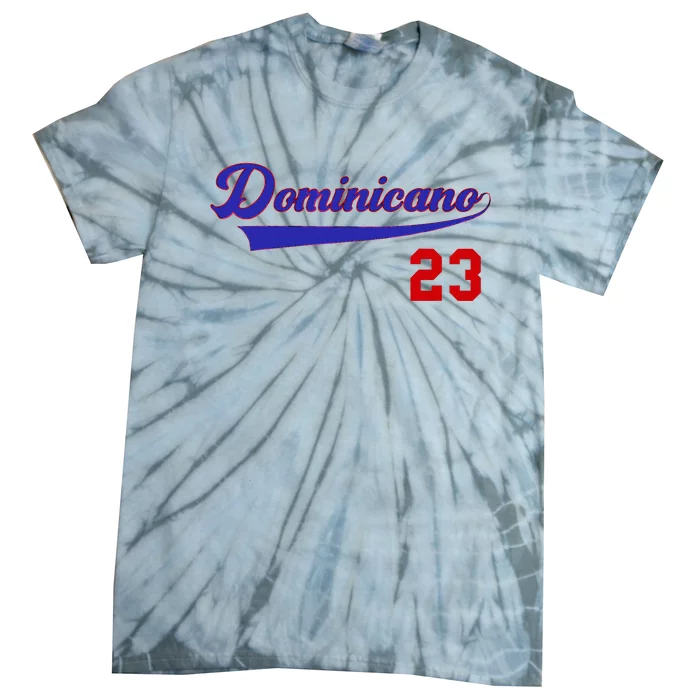 Dominicano Flag Rd Dominican Republic Baseball Jersey Tie-Dye T-Shirt