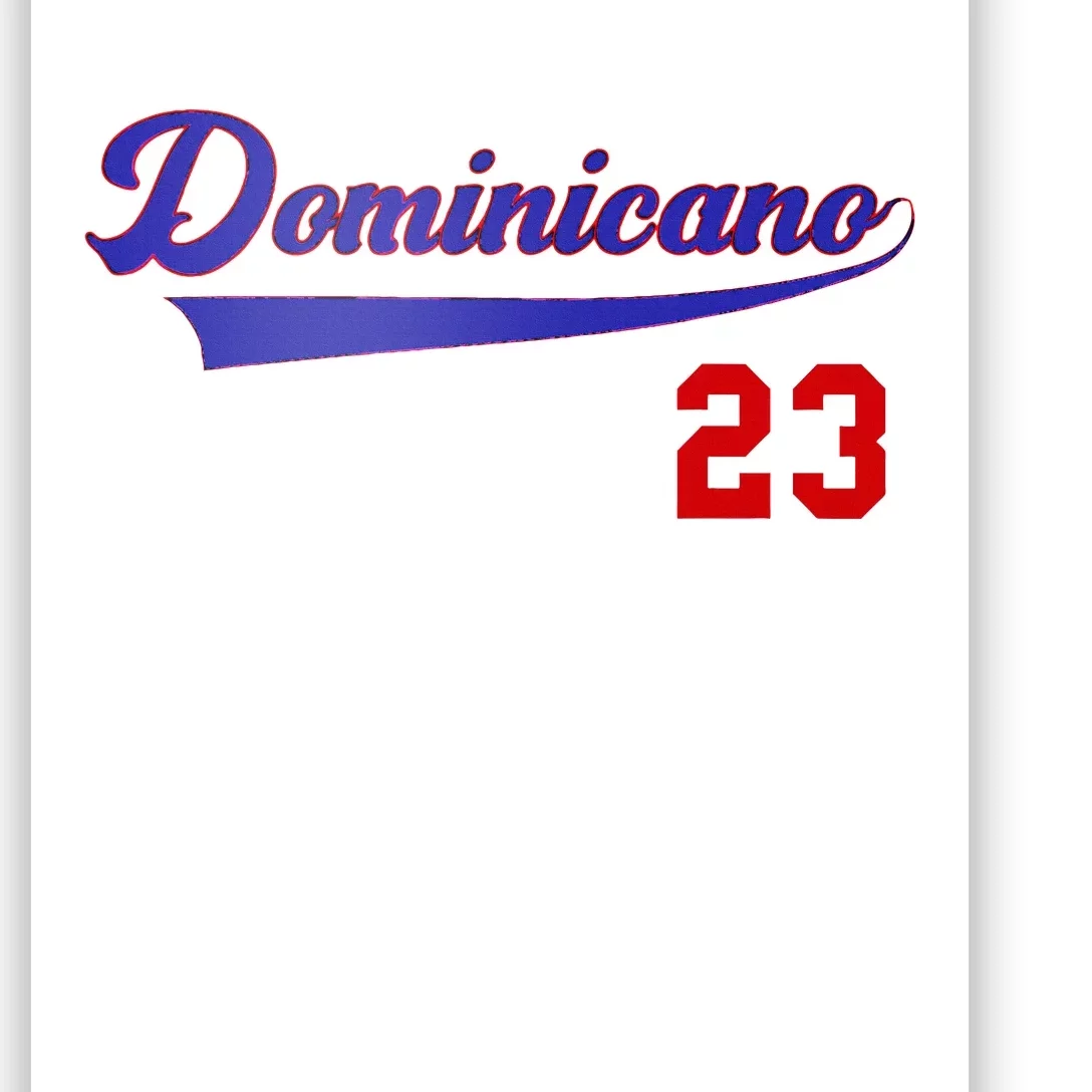 Dominicano Flag Rd Dominican Republic Baseball Jersey Poster