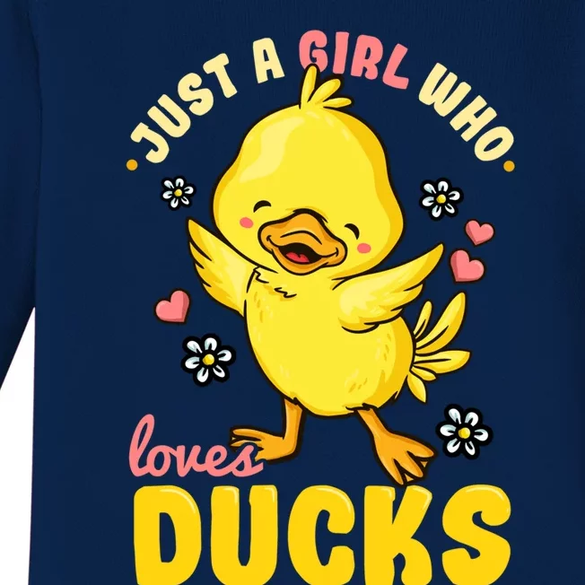 Ducks Funny Rubber Duck Gift Baby Long Sleeve Bodysuit