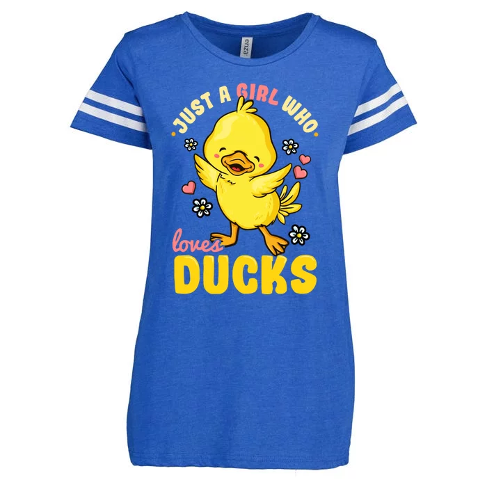 Ducks Funny Rubber Duck Gift Enza Ladies Jersey Football T-Shirt