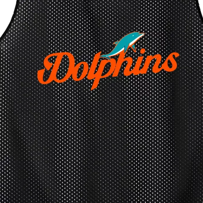 Dolphins Football Retro Gift For Miami Sport Fan Mesh Reversible Basketball Jersey Tank