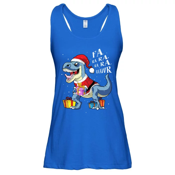 Dinosaur Fa Ra Ra Ra Rawr T Rex Funny Christmas Xmas Holiday Gift Ladies Essential Flowy Tank