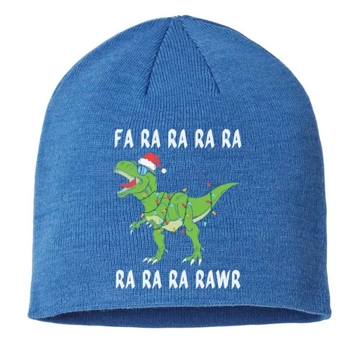 Dinosaur Fa Ra Ra Ra Rawr Trex Funny Christmas Xmas Gift 8 1/2in Sustainable Knit Beanie