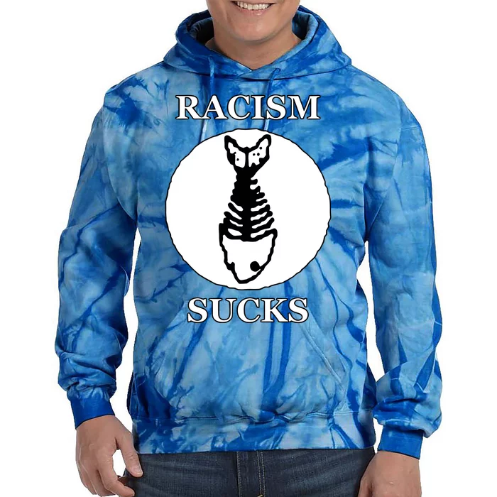 Diplo Fuck Racism Fishbone Tie Dye Hoodie