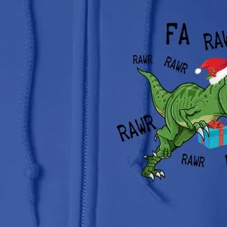 Dinosaur Fa Ra Ra Ra Rawr Tfunny Giftrex Funny Christmas Xmas Santa Gift Full Zip Hoodie