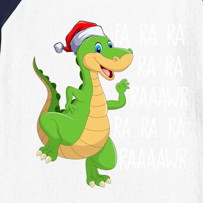 Dinosaur Fa Ra Ra Rawr Rawr Tmeaningful Giftrex Santa Dinosaur Christmas Funny G Baseball Sleeve Shirt