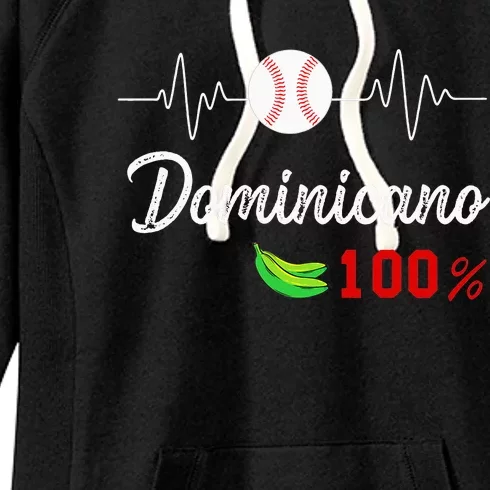 Dominicano Flag RD Dominican Republic Baseball Jersey Women's Fleece Hoodie