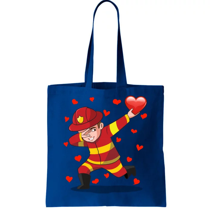 Dabbing Fire Red Heart Love Valentine's Day Lovers Gift Tote Bag